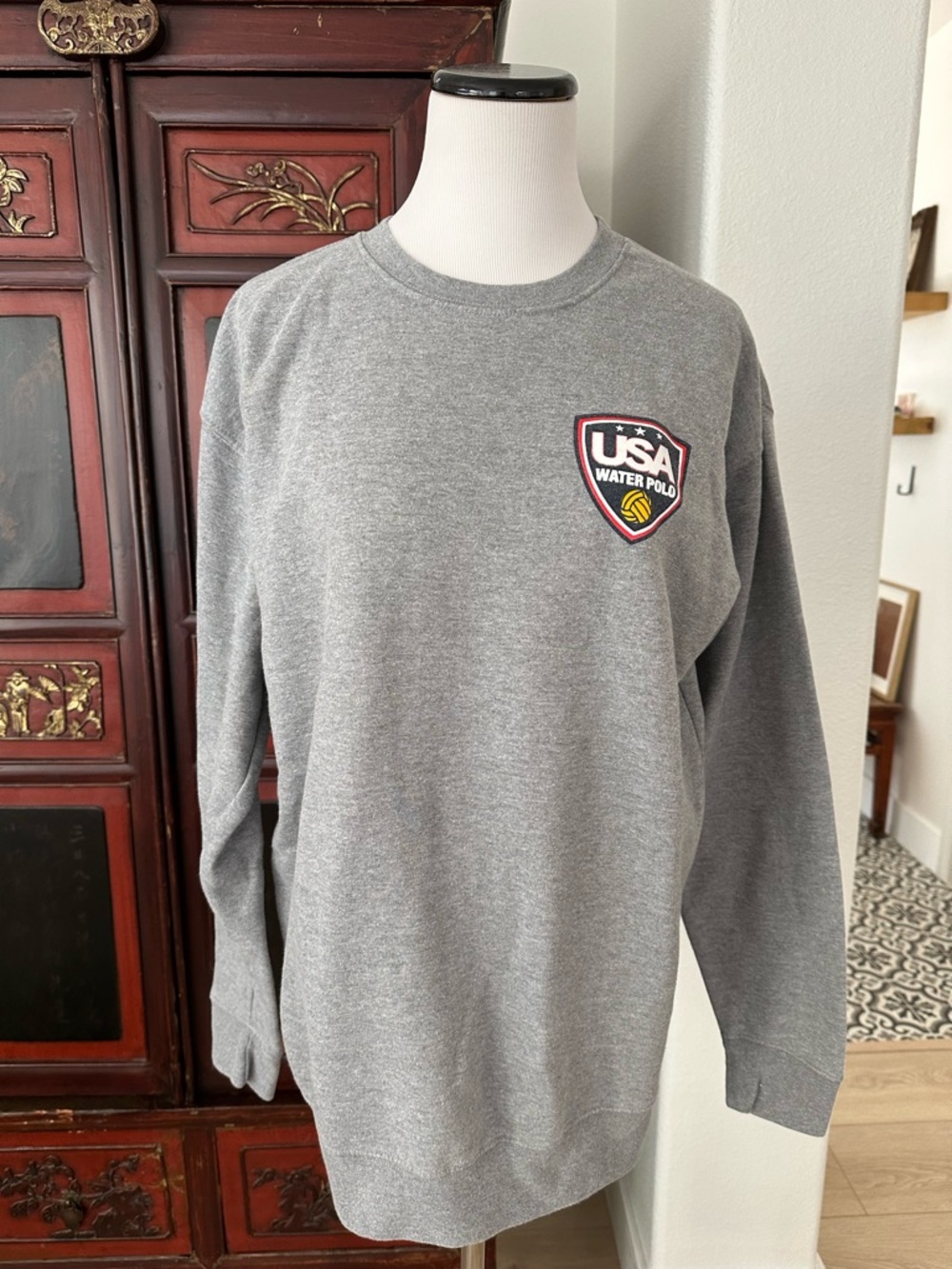 USA Waterpolo Gray Crewneck Sweatshirt Size L